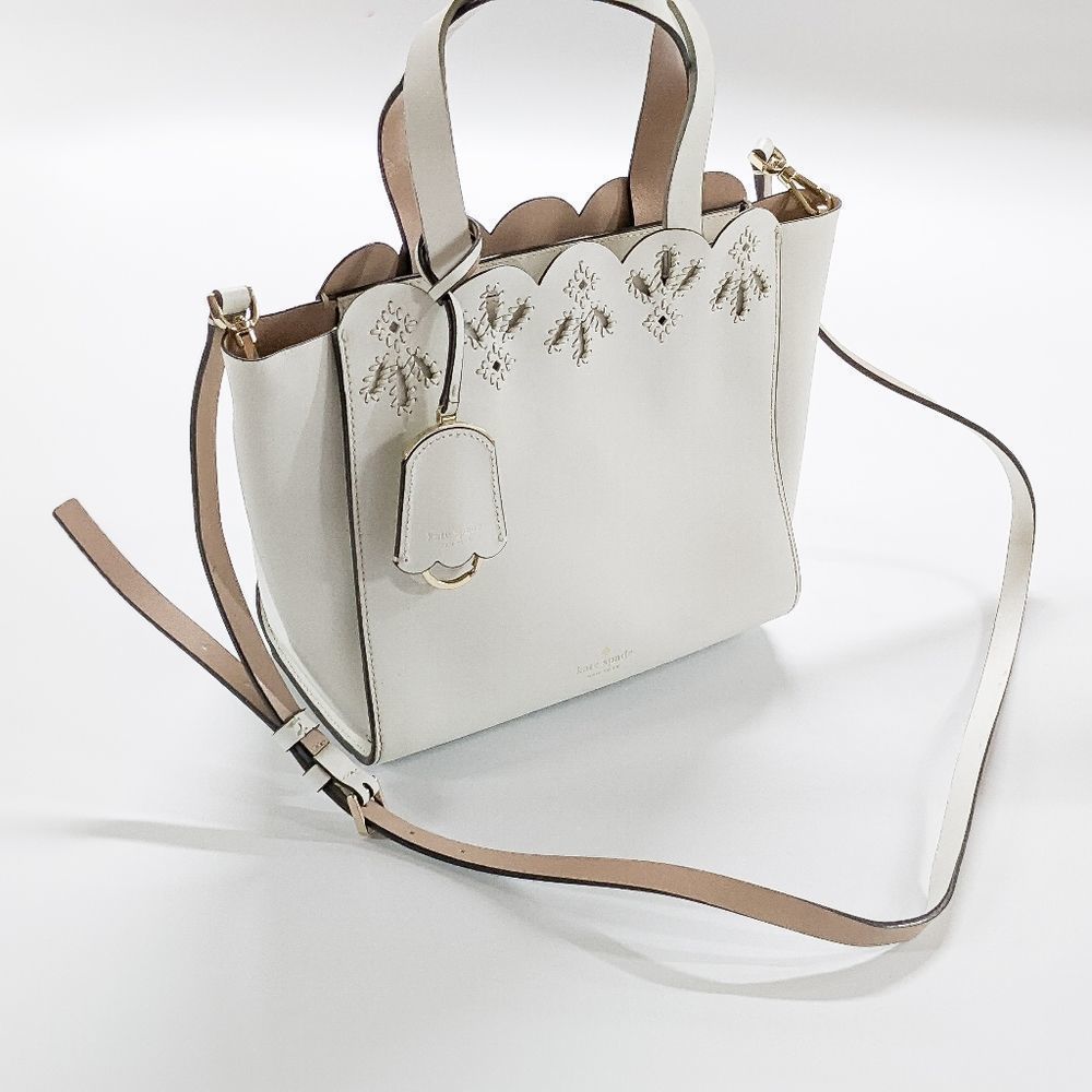 Kate Spade Mini Mina Magnolia Street Eyelet Handbag with Crossbody Attachment